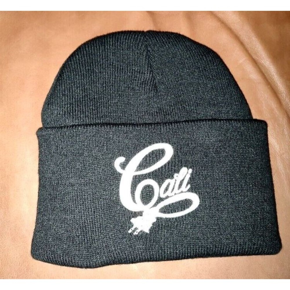 New without tag Black Beanie Hat Gali Embroidery One Size